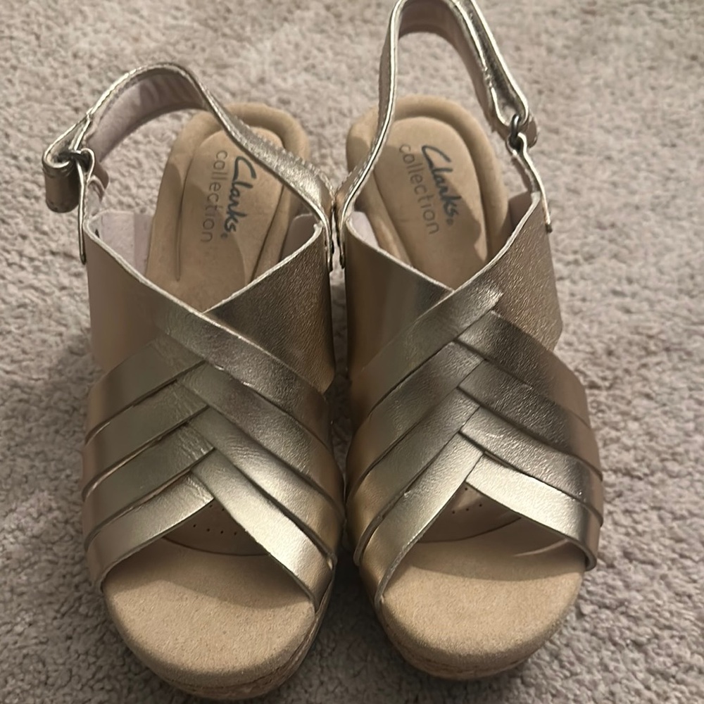 Clarks Women's Gold Sandals